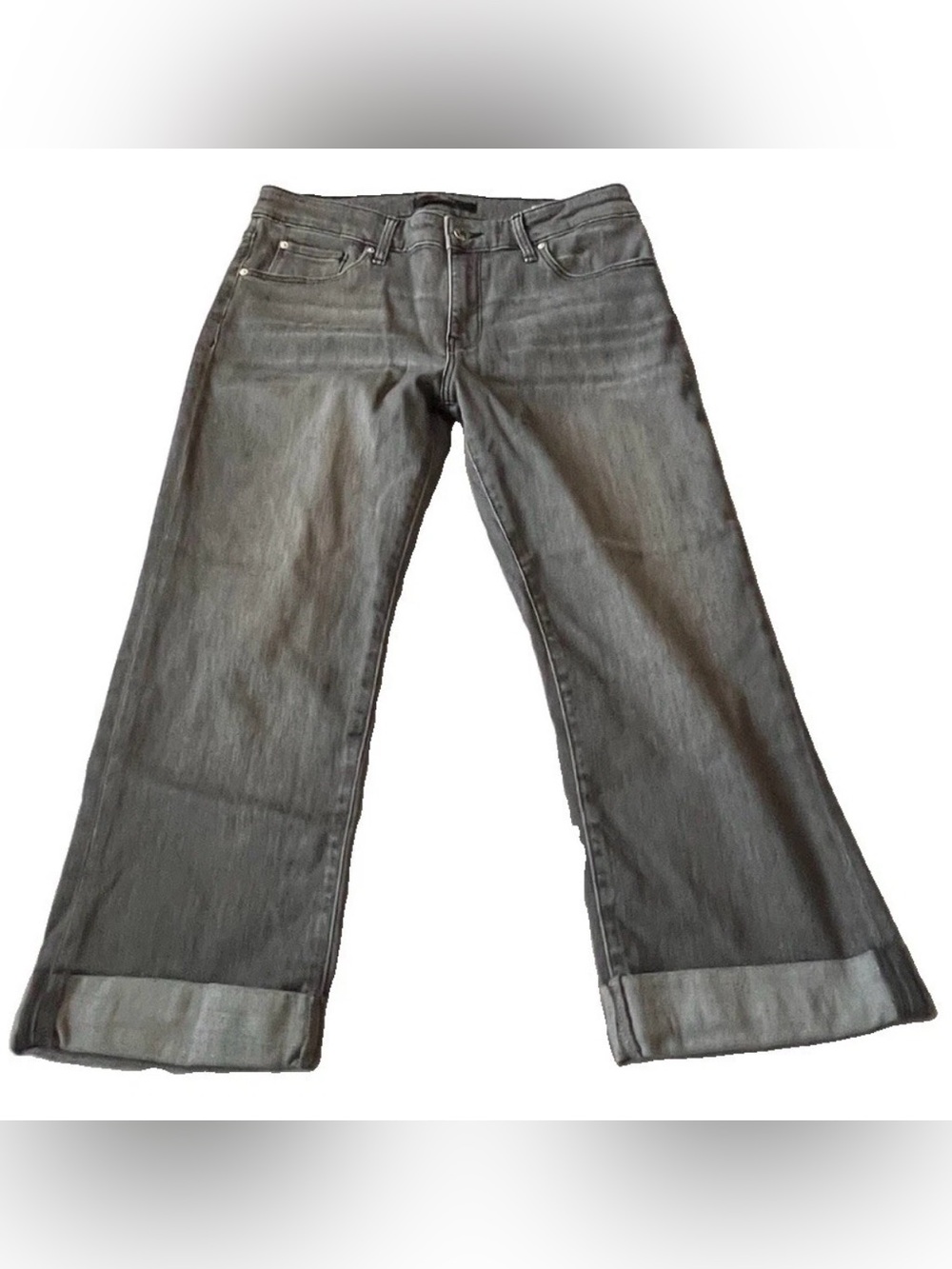 MAVI Marcia Mid Rise Skinny Cuffed Capri Gray Stretch Jeans Women’s Size 30